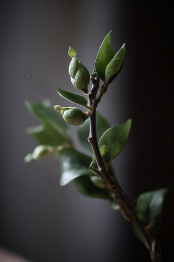 春天植物发芽生机苏醒嫩芽