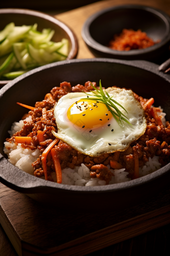 韩国石锅拌饭美食食品特色