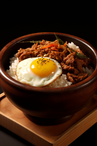韩国石锅拌饭美食食品卤肉饭
