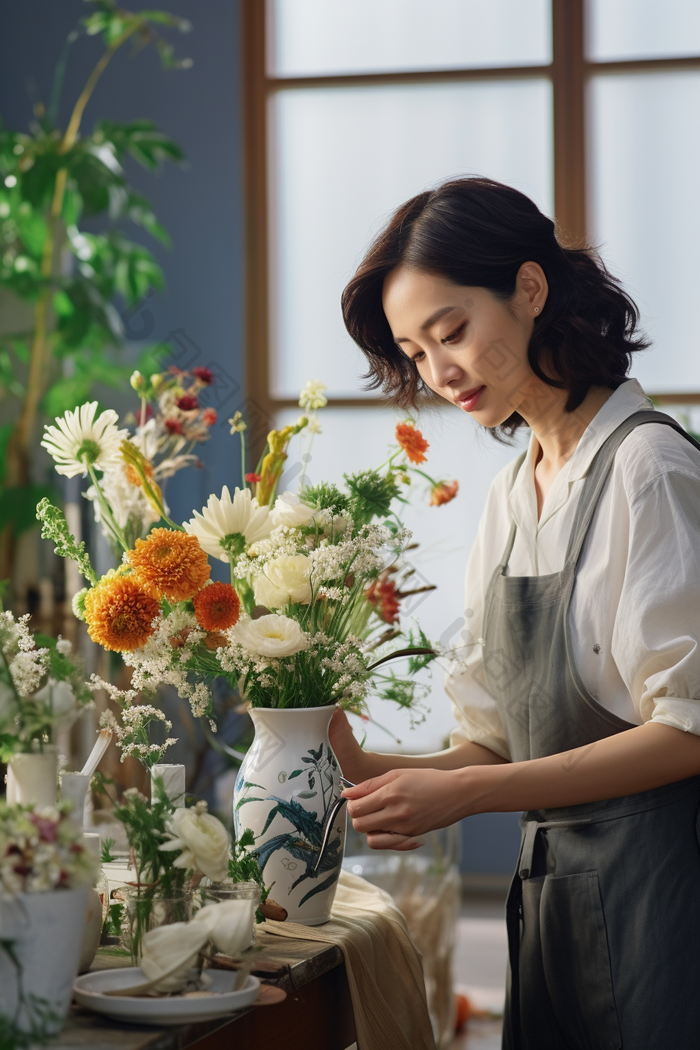 女士插花女生情趣