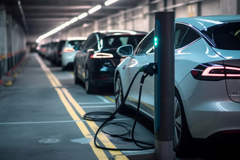 充电的新能源车汽车环保