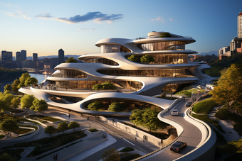 未来城市建筑现实建筑设计