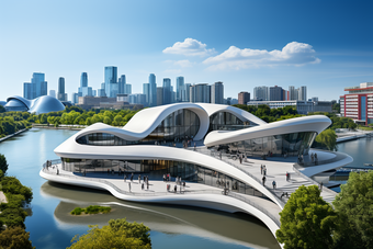 未来城市建筑建筑自然主义