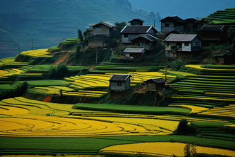 <strong>农村</strong>房屋建筑环境乡村山