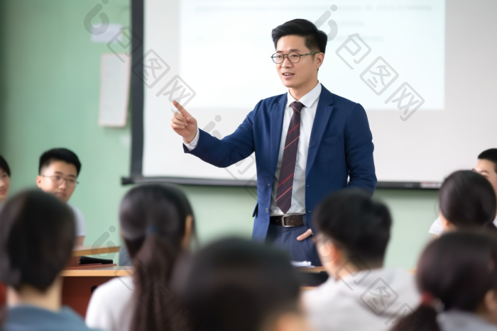 正在上课的老师教育教学图片-包图网