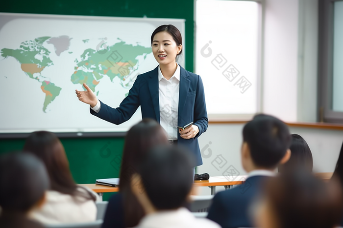 正在上课的老师图片-包图网