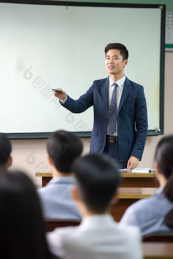 正在上课的老师黑板女性