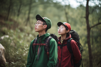 团队徒步旅行登山探险交友