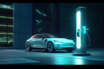 新能源汽车充电站城市空间高科技