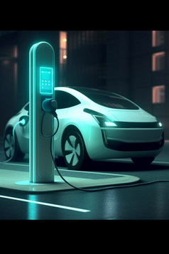 新能源汽车充电站摄影图9