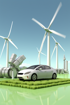     3D模型新能源汽车摄影图7