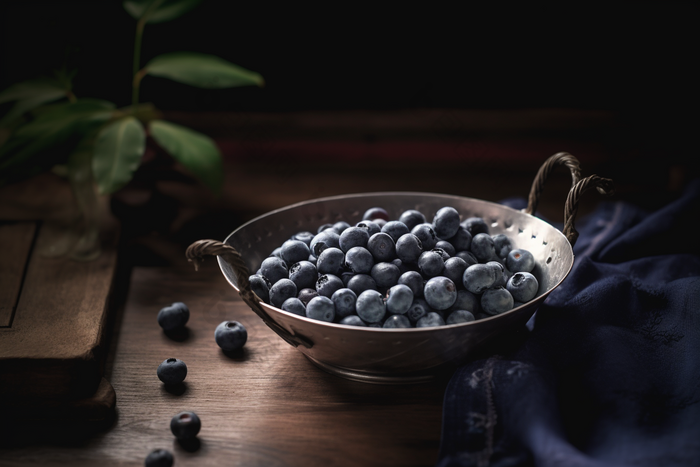 酸甜蓝莓艺术水果黑色