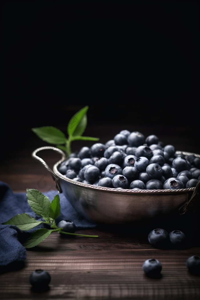 酸甜蓝莓艺术水果简约