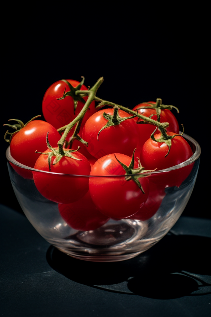 可口小番茄水果玻璃碗