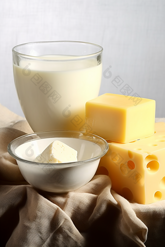 黄油奶酪牛奶食材餐桌