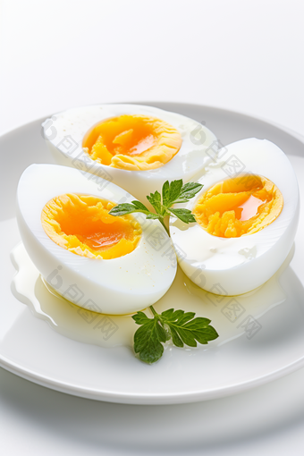 早餐水煮蛋蛋清香菜