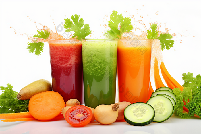 营养健康蔬菜汁水果红色