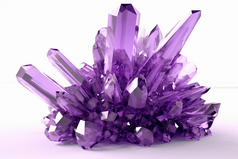 天然晶透紫水晶摄影图4
