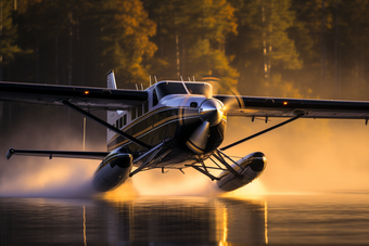水上飞机观光通用航空森林