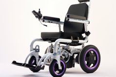黑色轮椅电动轮椅摄影图1
