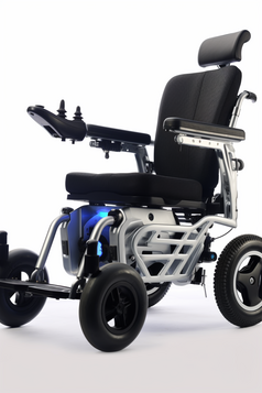 黑色轮椅电动轮椅摄影图5
