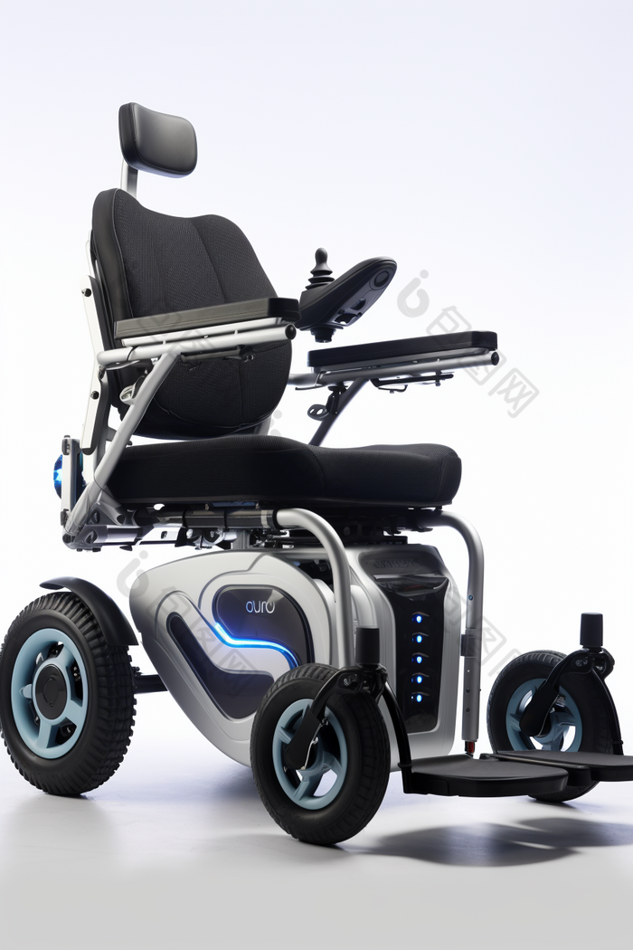 黑色轮椅电动轮椅摄影图7
