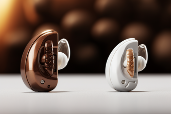 入耳式助听器的产品摄影