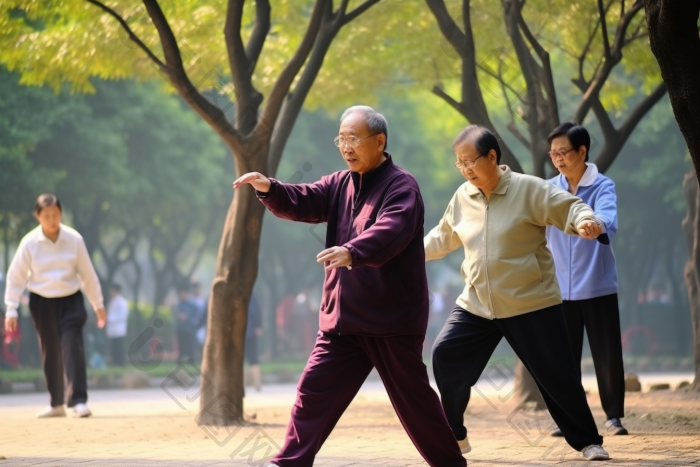 老年人公园武术锻炼老年活动银龄图片-包图网