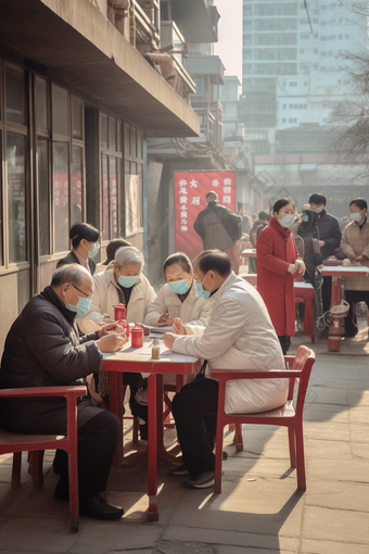 老年社区咨询服务社区服务场景