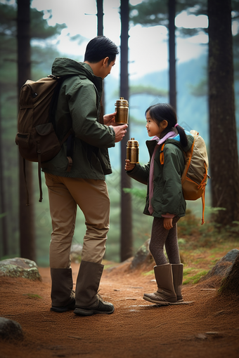 亲子登山徒步成长运动