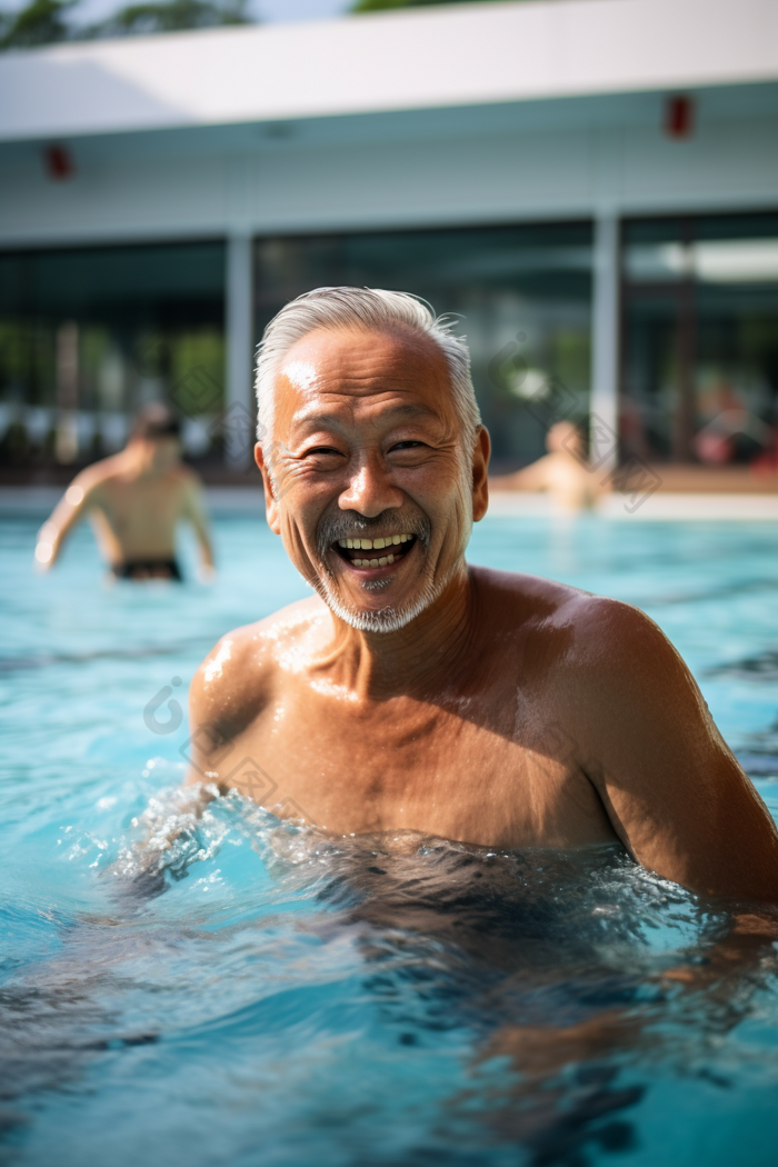 老年人游泳康养体育