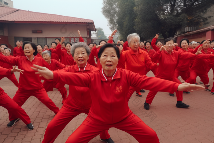 老年人广场舞康养健身