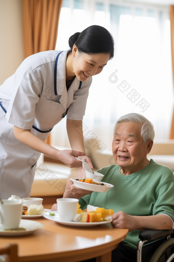 养老院护工照料老年人银龄护理