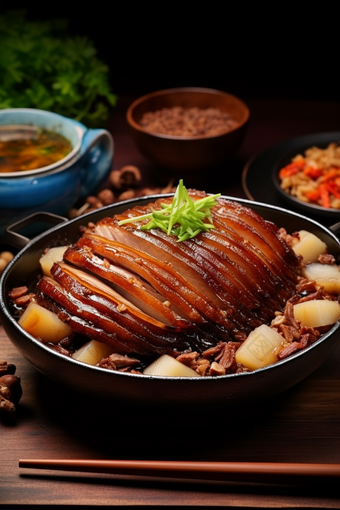 美味卤肉饭梅菜扣肉蔬菜