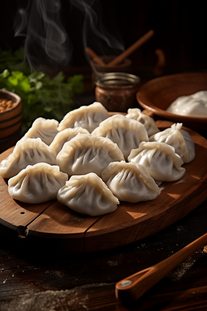 高级手工水饺饺子食物