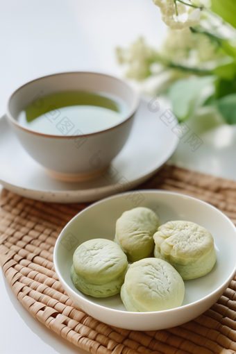 龙井茶酥绿色甜品