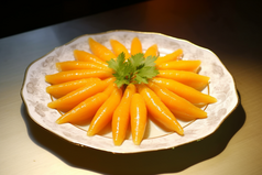 徽菜蜜汁红芋摄影图8