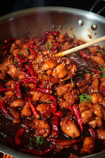 辣子鸡鸡肉餐饮