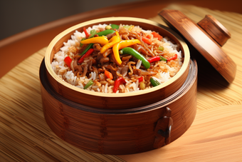 美味家常木桶饭米饭菜肴