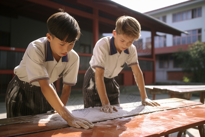 小学卫生大扫除打扫卫生劳动