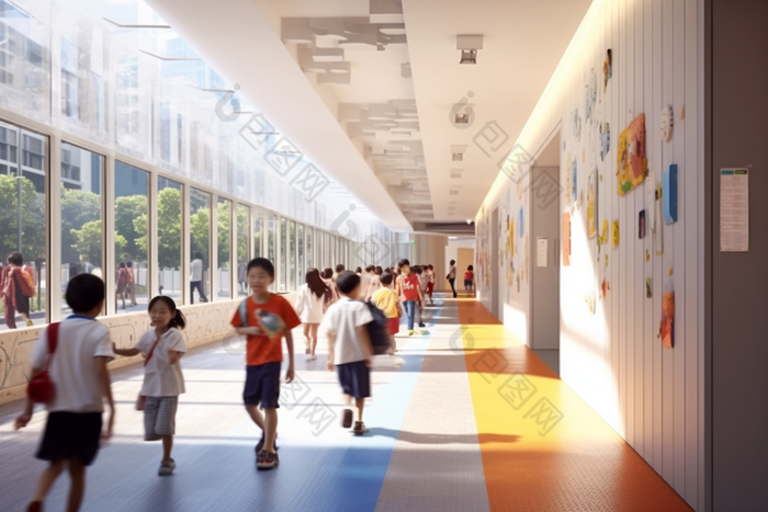 小学放学休闲自由活动课间商业摄影图片-包图网