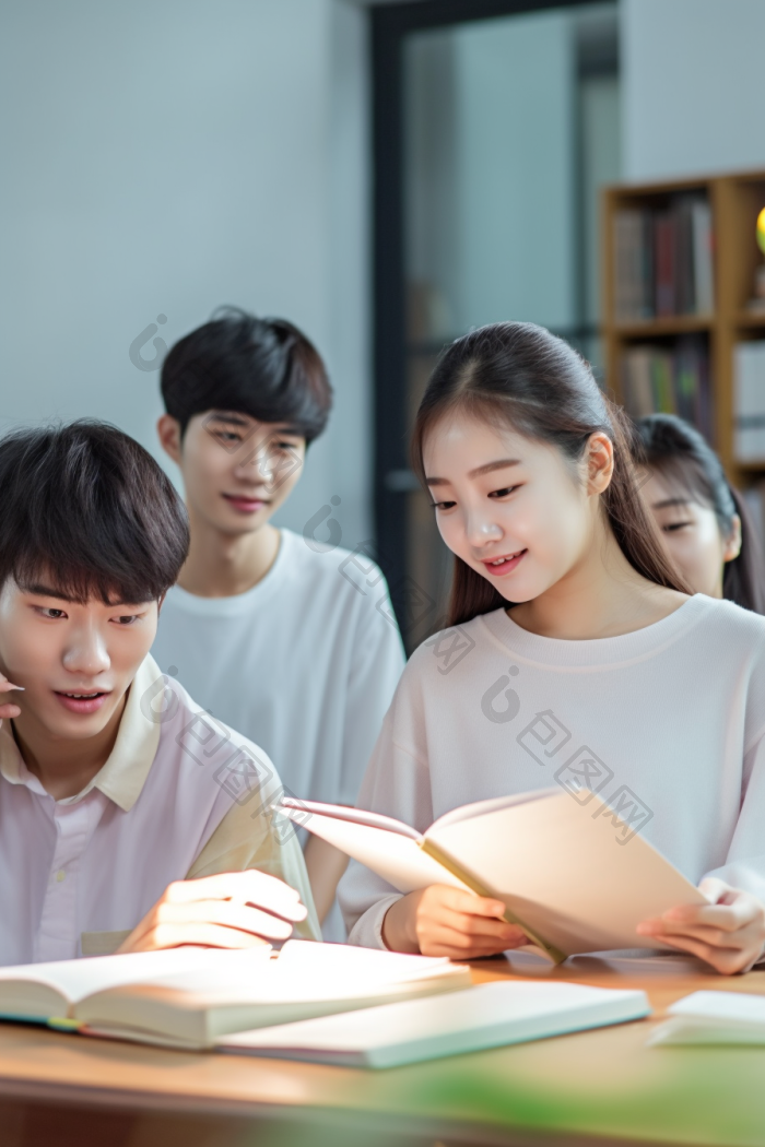 学生学业讨论图片-包图网
