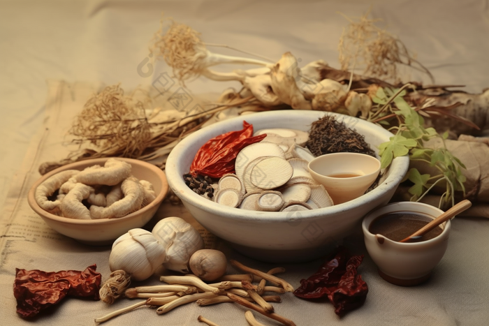 食疗药膳药材养生图片-包图网