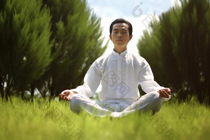 冥想健康安神图片-包图网