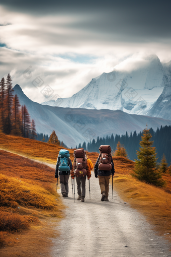 徒步登山健康旅游