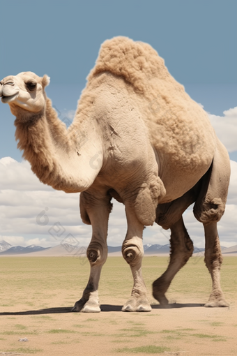 沙漠驼铃骆驼动物