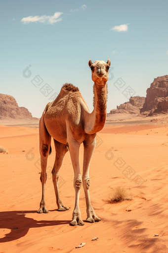 沙漠驼铃欢快炎热