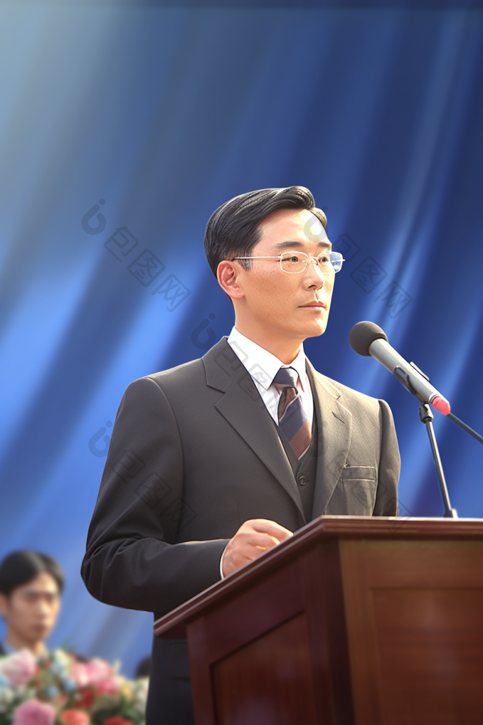 领导讲话发言讲台商业图片-包图网