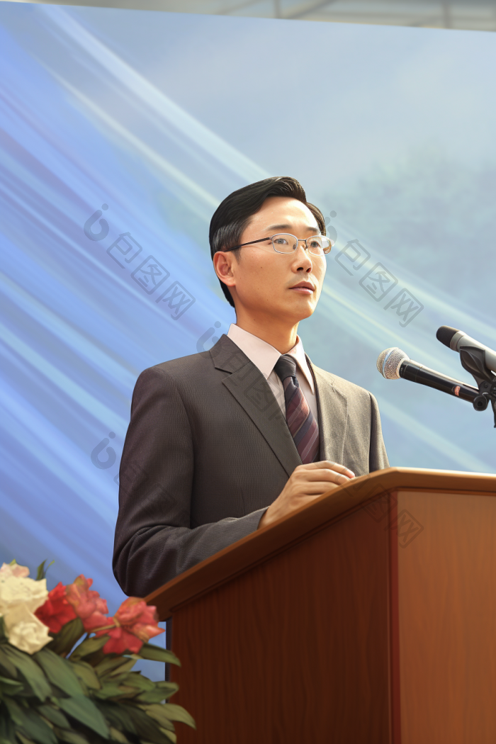 领导讲话发言图片-包图网
