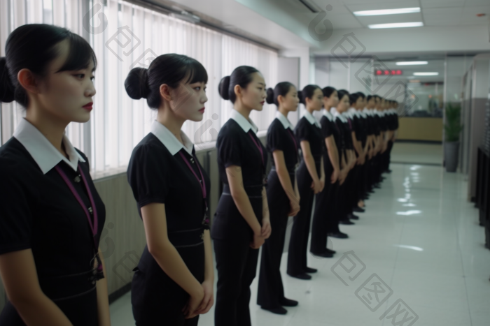 公司晨会例会整齐图片-包图网